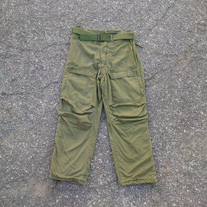 70's Military Cargo Pants Parachute OG 107